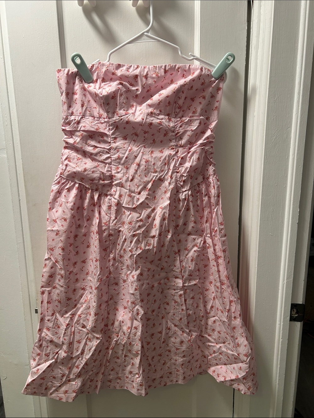 wild fable Strapless Pink Floral Dress